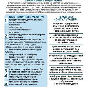 Уважаемые родители!
